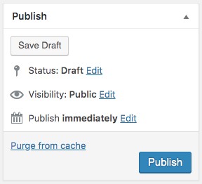 publish button