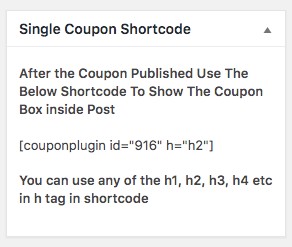 shortcode example